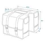 Proplus fietstas dubbel 40l waterdicht zwart