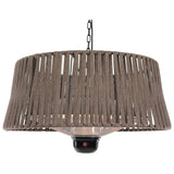 Chauffage de suspension du soleil Artix Corda 1800 W Halogon Brown
