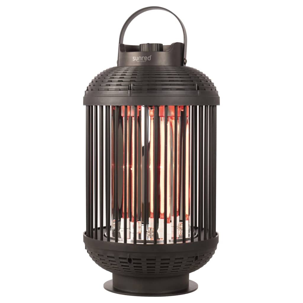 Table du soleil réchauffeur indox 1200 w halogène noir