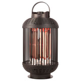 Table du soleil réchauffeur indox 1200 w halogène noir