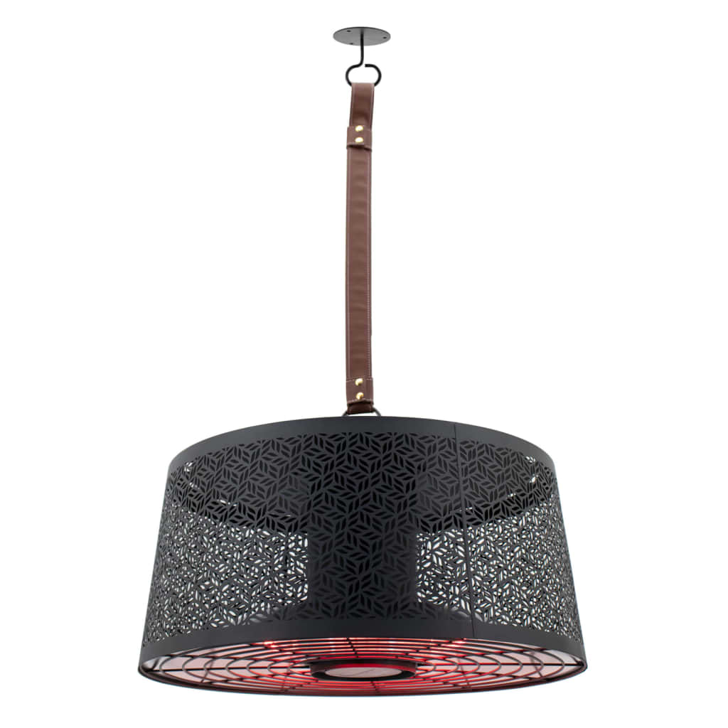 Sunred chauffage moderna artix ultra smart hanging 2000 w rosé or noir