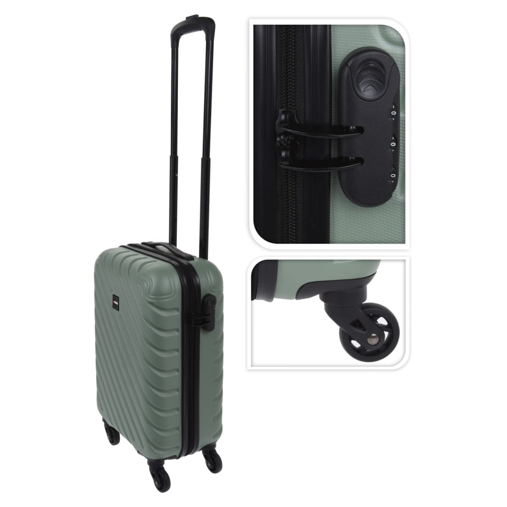 Proworld Proworld Suitcase Diamond Wzór 28 l zielony