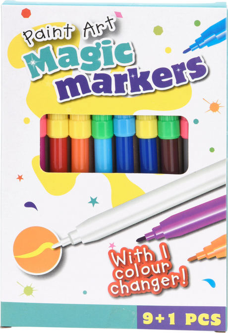 Feutres magiques à changement de couleur, 10 pcs.