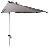 Progarden de progarden Parasol Hemisferio de 250 cm de carbón coloreado