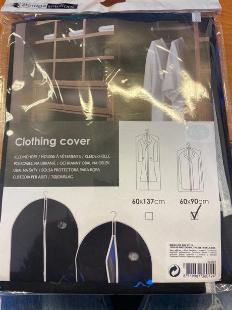 Solutions de rangement housse pour vêtements avec fermeture éclair 1 pièce