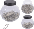Paperclips zilver in pot 4 assorti