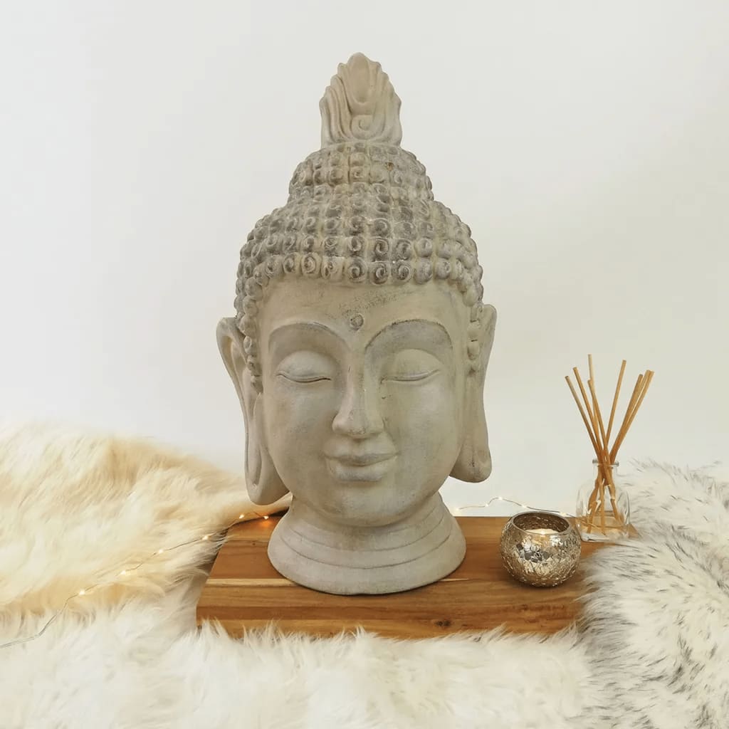 Progarden Progarden Buddhahoofd decorativo 31x29x53.5 cm