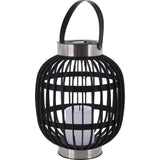 Progarden Progarden Lanterne avec bougie solaire a mené à 35 cm noir