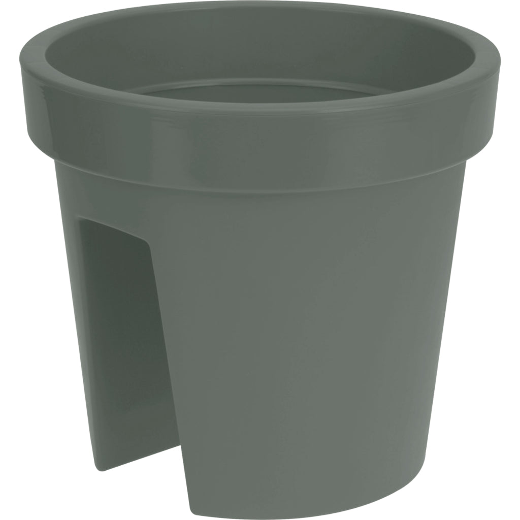 Boîte de balcon ronde Basic 28 cm vert