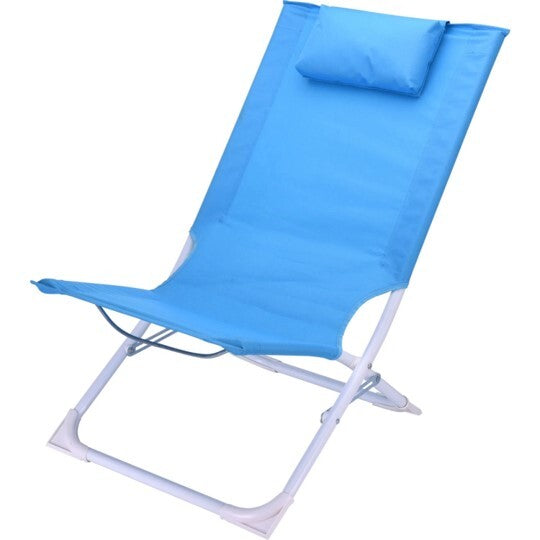 Divers chaise de plage pliable bleu