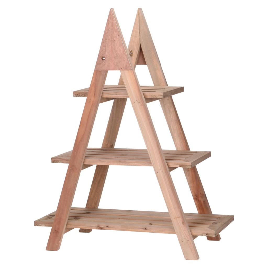 H S Collection H S Collection Plant Rack with 3 levels 48x32x79 cm wood