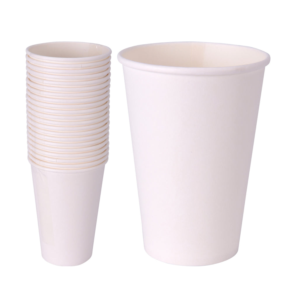 Basic gobelets en papier 350 ml blanc