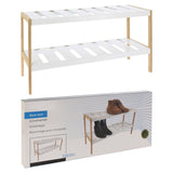 Solutions de stockage Solutions de stockage Rack à chaussures avec 2 couches 70x26x36 cm