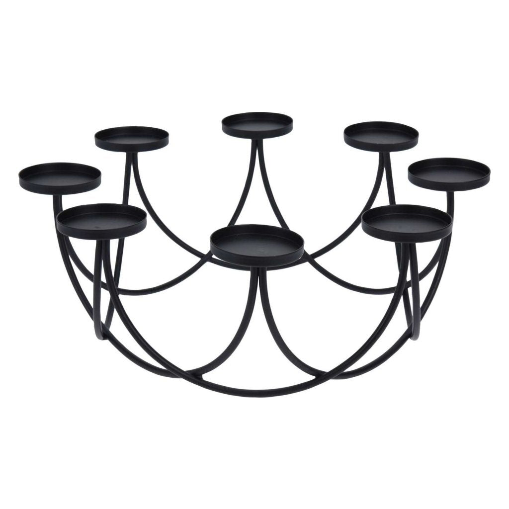Chandelier collection H s pour 8 bougies 30x12 cm dia noir