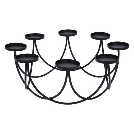 Chandelier collection H s pour 8 bougies 30x12 cm dia noir