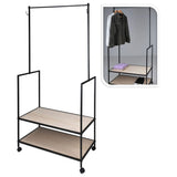 H S Collection Clothing Rack avec 2 crochets en métal