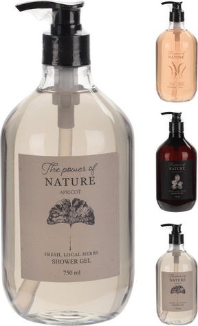 Douchegel 750ml 3 assorti geur