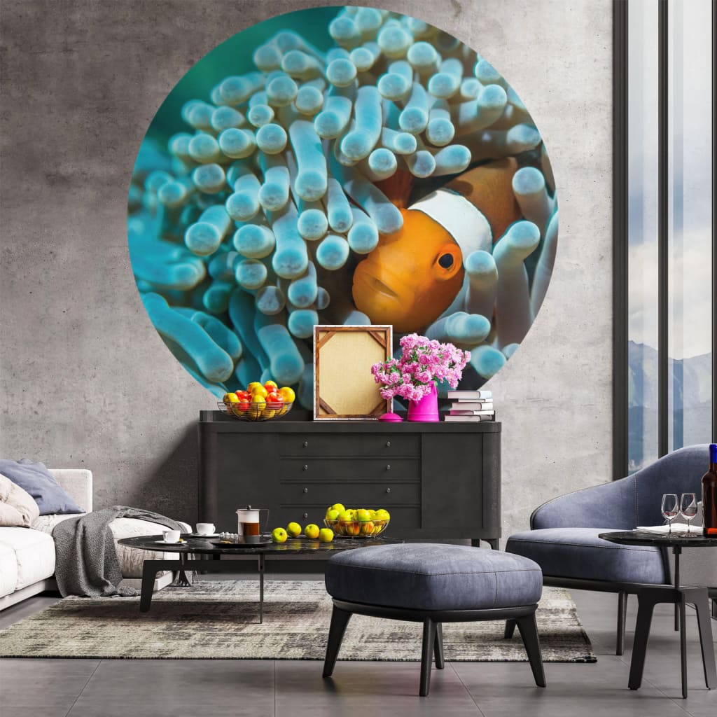 WallArt WallArt Behangcirkel Nemo the Anemonefish 190 cm