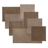 WALLART WALLART 32 ST Tile Caine Leather Puurbruin