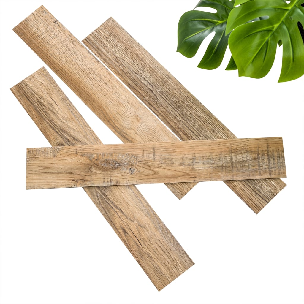 Walart Planks Wood-look recyclé chêne vintage brun