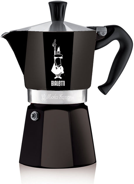 Bialetti moka express - percolateur - 6 tasses - aluminium - noir