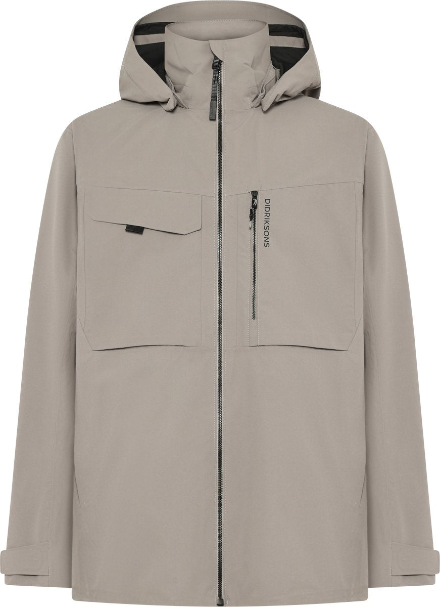 Didriksons aston usx jkt 5 veste d'extérieur unisexe - marron cendré