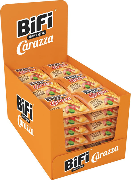 Bifi carazza - snack pizza - avec salami, fromage et sauce tomate - snack à la viande idéal - à emporter, à emporter ou dans la boîte à lunch - 30x40g