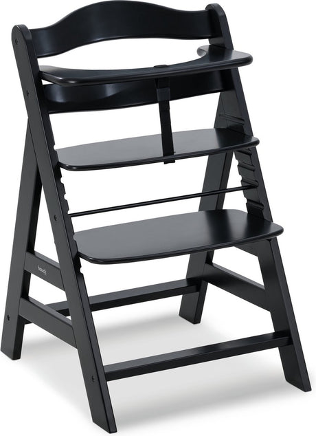 Hauck chaise haute alpha+ noir - Bois de hêtre certifié FSC® - noir