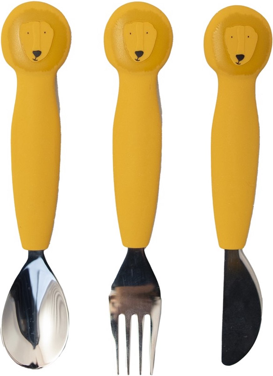 Trixie Silicone Eetset - M. Lion, 3e.