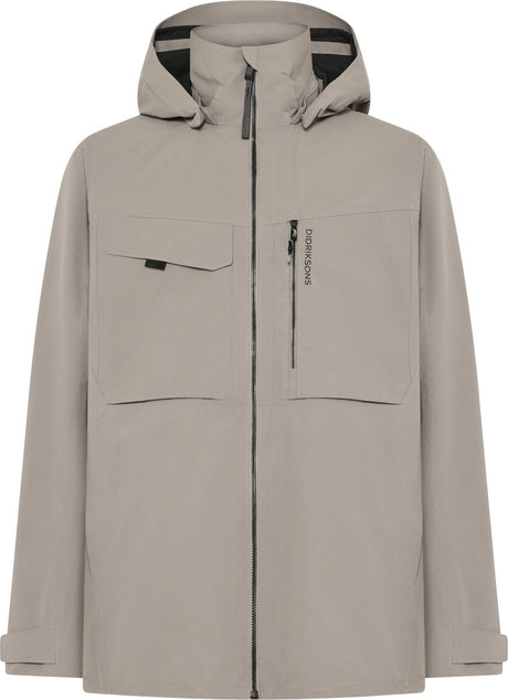 Didriksons aston usx jkt 5 veste d'extérieur unisexe - marron cendré
