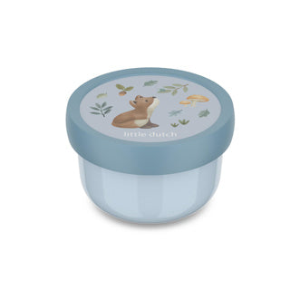 Boîte à fruits Mepal Campus Little Dutch - 300 ml - avec fourchette à fruits - se ferme bien - boîte à collations - amis de la forêt