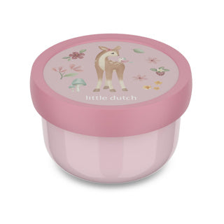 Boîte à fruits Mepal Campus Little Dutch - 300 ml - avec fourchette à fruits - se ferme bien - boîte à collations - jardin féérique