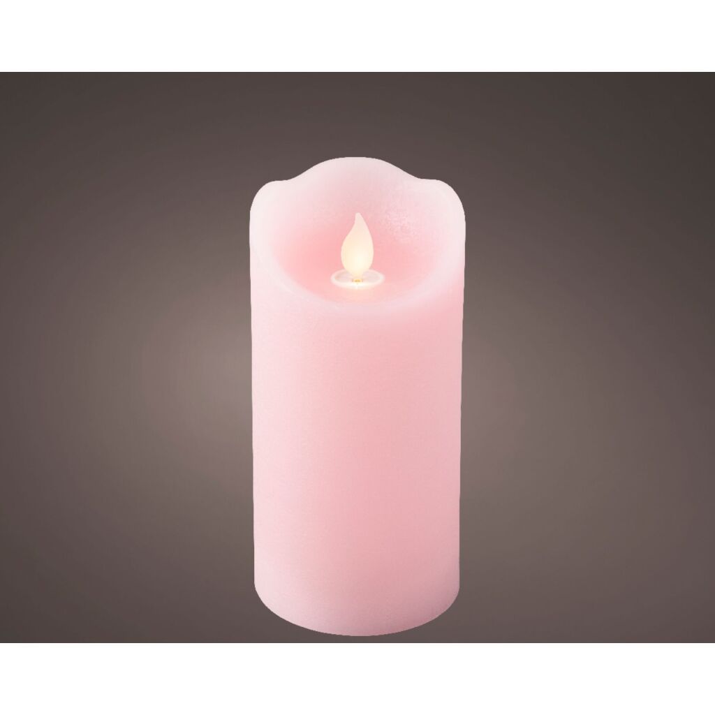 Autres marques Bougie ondulante LED 15x7,5 cm rose
