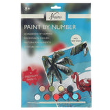 Nassau fine art nassau peinture par numéro flamant rose - incl. 9 pots de peinture et pinceau