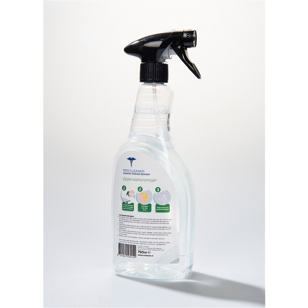 Nettoyant désinfectant pour surfaces Pro Cleaner 750 ml boîte 10 pièces