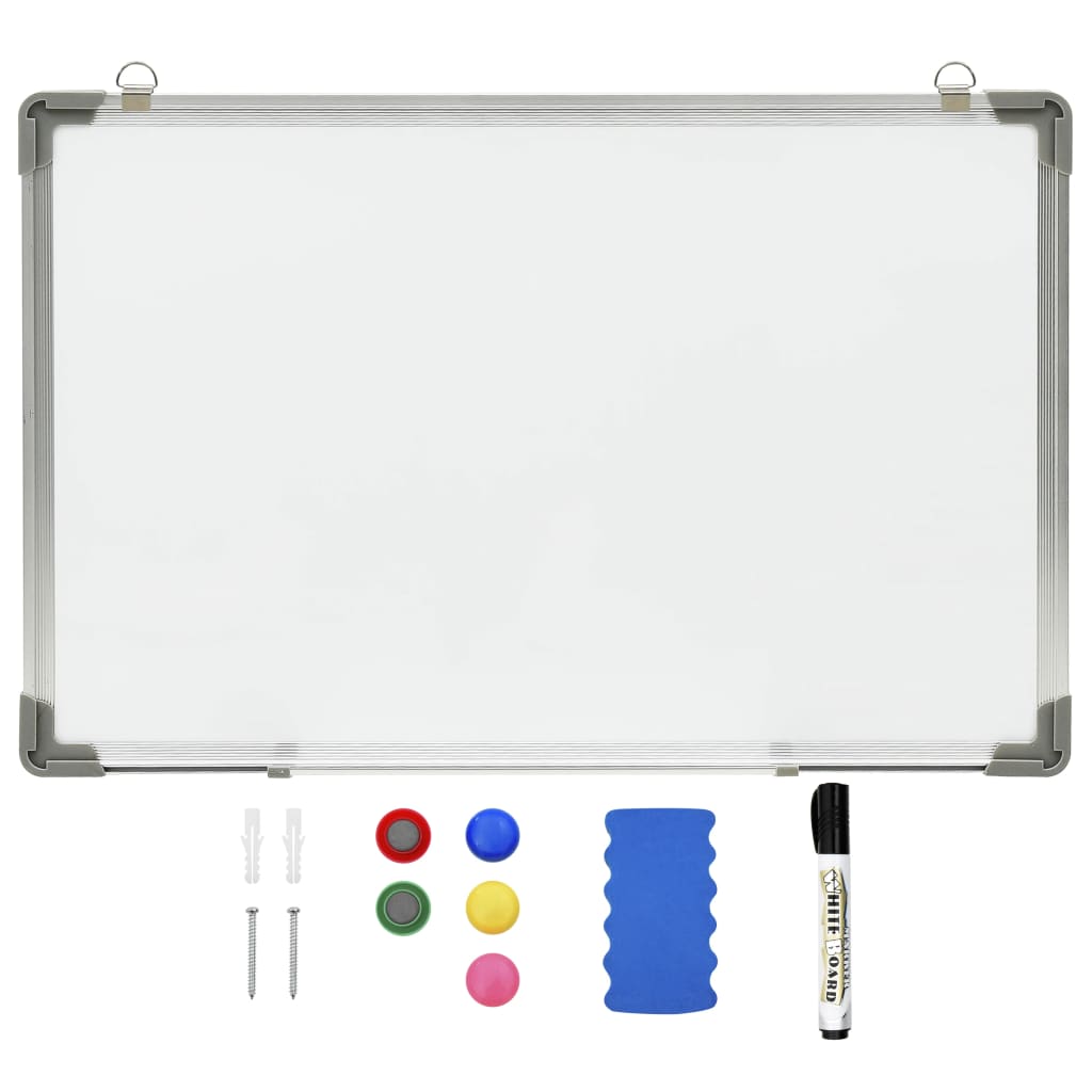 Vidaxl Whiteboard Magnetic 50x35 cm Stahlweiß