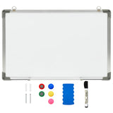 Vidaxl Whiteboard magnétique 60x40 cm en acier blanc