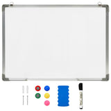 Vidaxl Whiteboard Magnetic 70x50 cm de acero blanco