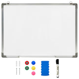 Vidaxl Whiteboard Magnetico 90x60 cm acciaio bianco