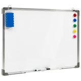 Vidaxl Whiteboard Magnetic 90x60 cm de acero blanco