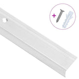 Vidaxl trapneuzen l-vormig 15 st 100 cm aluminium zilverkleurig