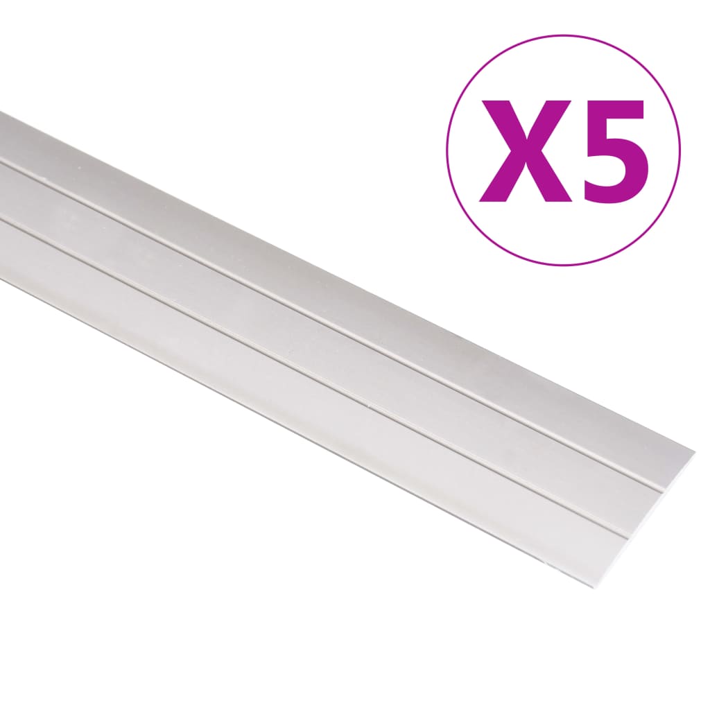 Vidaxl -Bodenprofile 5 Stcs 134 cm Aluminium Gold gefärbt