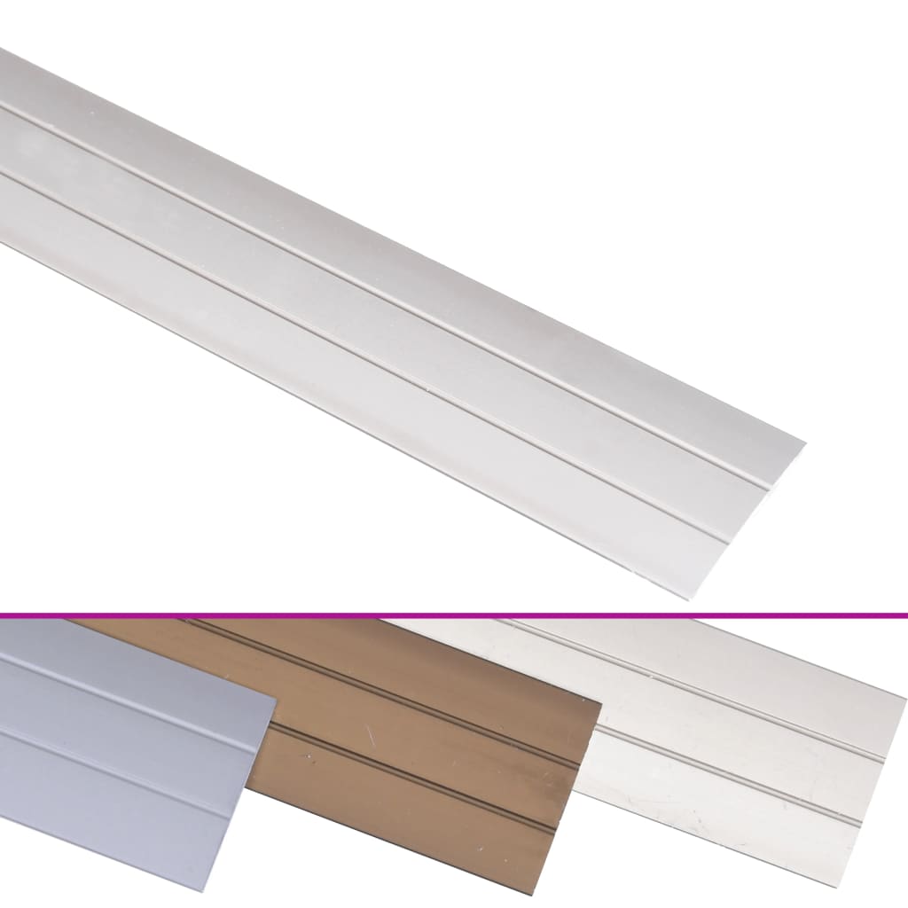 Profils de plancher vidaxl 5 pcs 134 cm en aluminium or de couleur