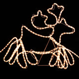 Vidaxl Christmas Lighting 4 XXL Reindeer og SLED 1548 LEDS 500x80 cm