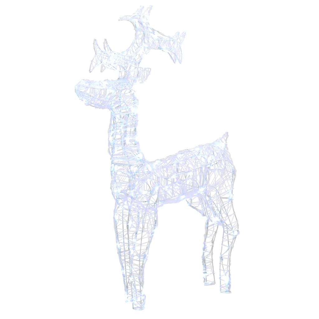 Vidaxl Christmas Decoration Reindeer 90 LEDS 60X16X100 CM acrylique