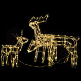 Vidaxl 3 parties Éclairage de Noël Rendieren 229 LEDS