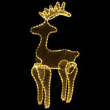 Vidaxl Christmas Decorations Reindeer avec Mesh 306 LEDS 60X24X89 CM