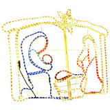Vidaxl Christmas Decoration Nativity Scene 240 LEDS 116X41X87 CM