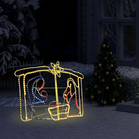 Vidaxx Décoration de Noël crèche 240 LED 116x41x87 cm