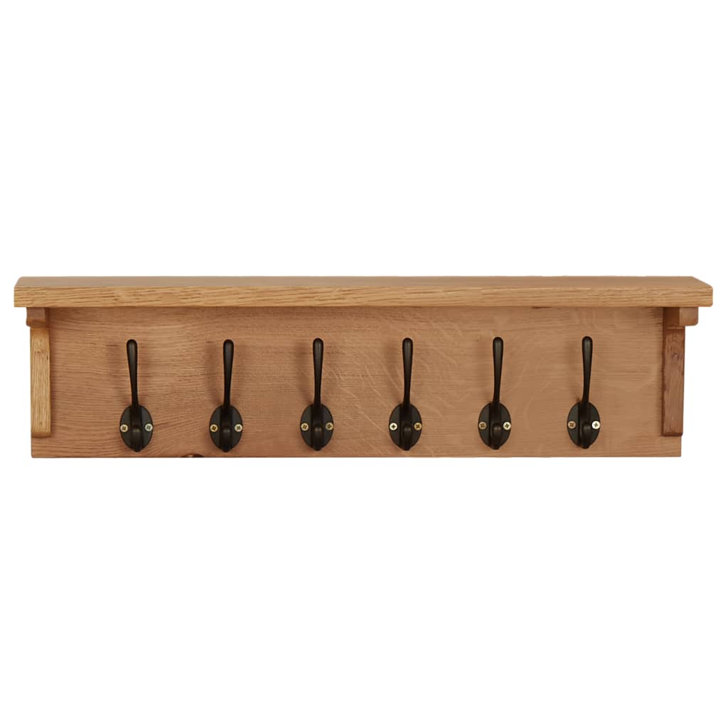 VidaXL coat rack 60x16x16 cm Solid oak